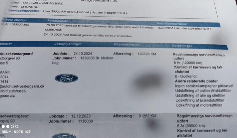 FORD FOCUS TURNIER 1.5 TDCi ST-LINE ECO BLUE full